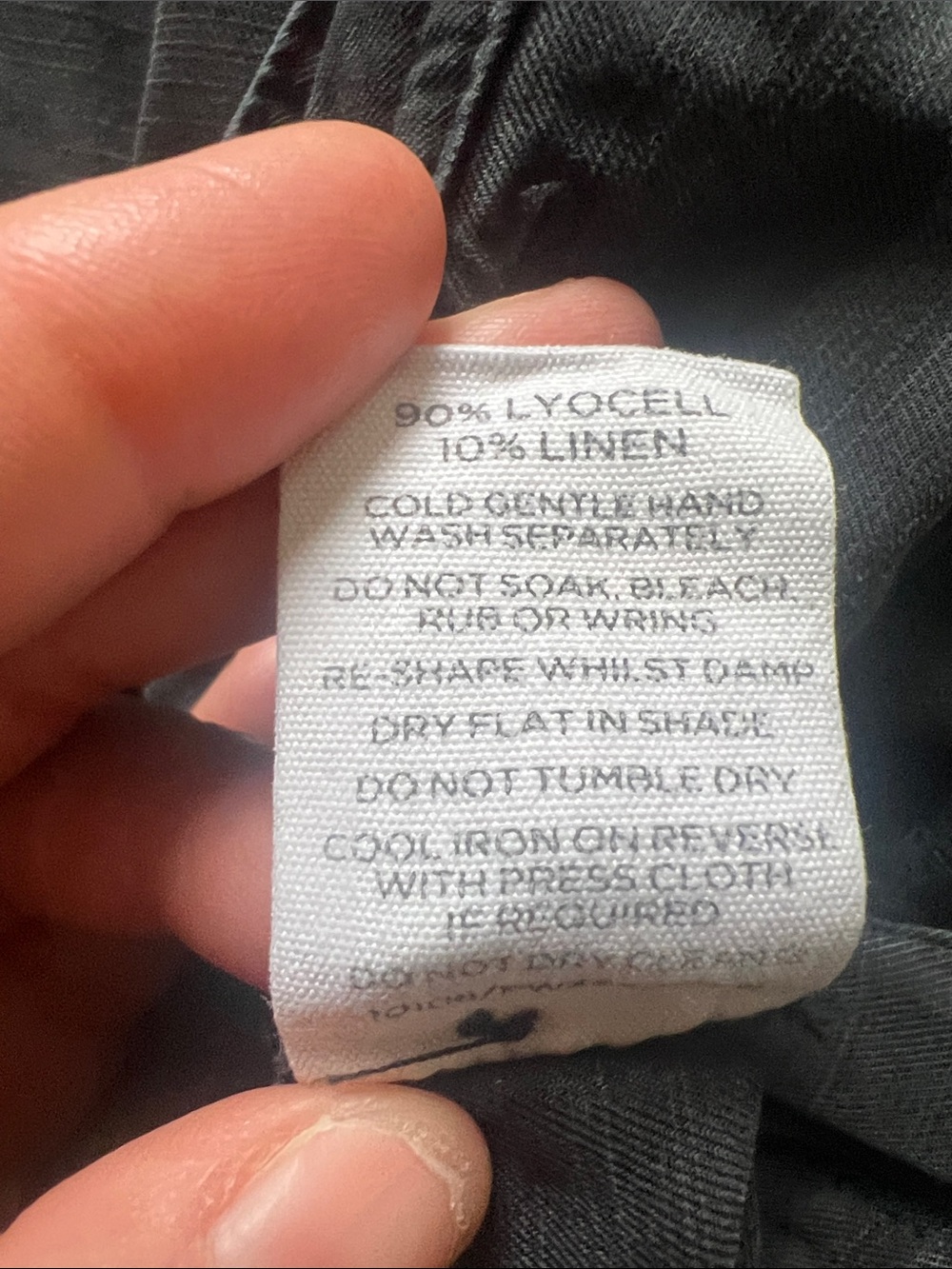 Glassons Size 8 Black Lyocell Linen Cargo Utility Pants - Picture 4 of 5